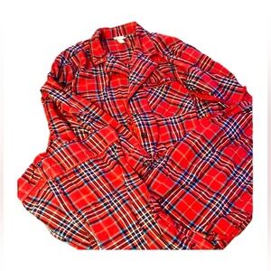 Wondershop Red and Blue Plaid Women's Pajama Set